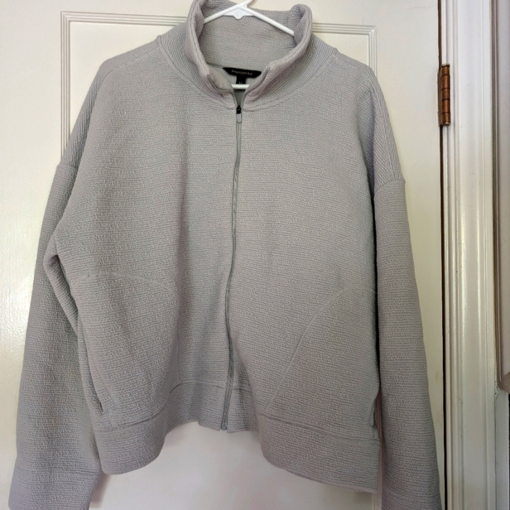 Banana Republic zip-up fabric jacket sz XL
